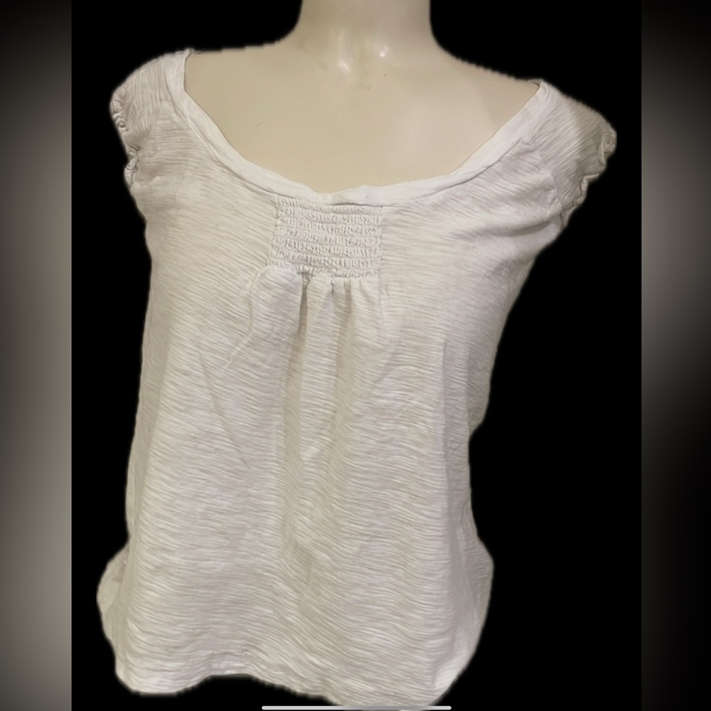 LOIS original brand Gathered Smocked Neck Detail   100% cotton t-shirt .